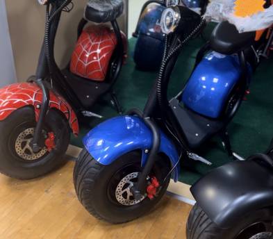 2000w E-Loco Fat Tire Electric Scooter Bike 35mph 30 per charge