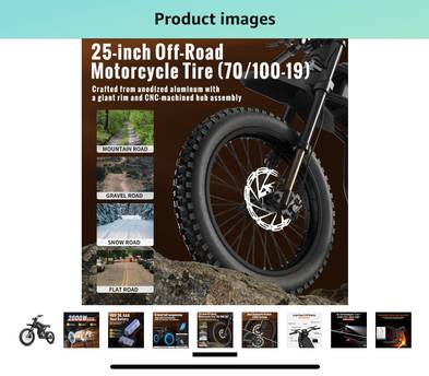 GT73 Electric Dirt Bike for Adults, 2000W Electric Dirtbike with 25" Motorcycle Tires, 1747Wh Dual Battery Electric Bike, Up to 37 MPH & 85 Mile Long Range, Dual Hydraulic Brakes & Full Suspension