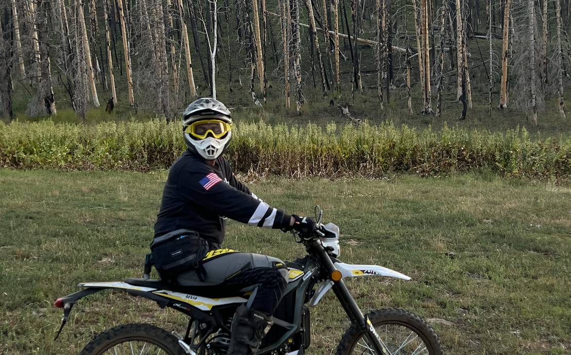 Surron Ultra Bee Dirt Bike Rental with passenger pegs!