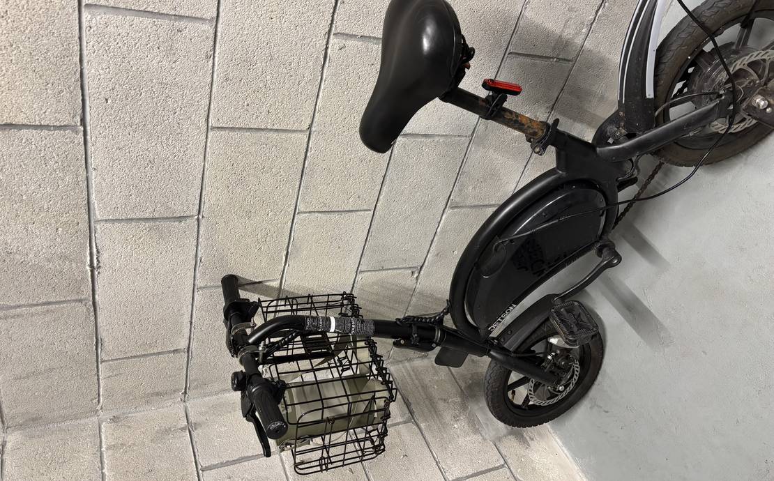 Folding jetson e bike 14 inch tires with folding basket
