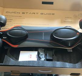 Meepo Shuffle V4s cords, and safety equipment included.