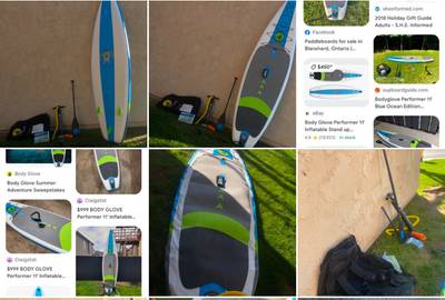 Body glove inflatable paddle board