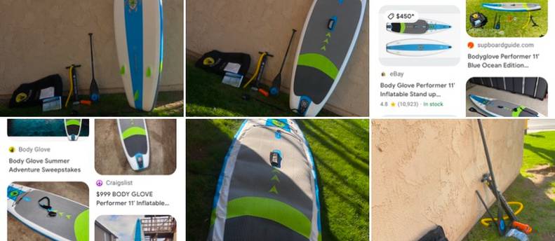 Body glove inflatable paddle board