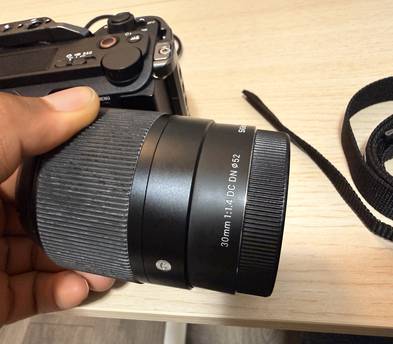 Sony ZV E10 II with Sigma 30mm F1.4 lens