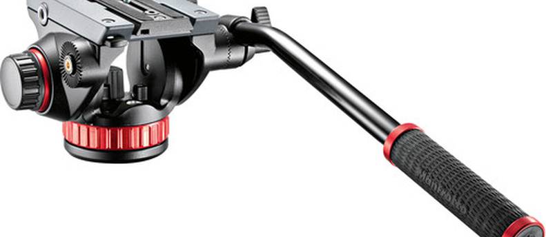 Manfrotto 502AH Video Head & MT055XPRO3 Aluminum Tripod Kit