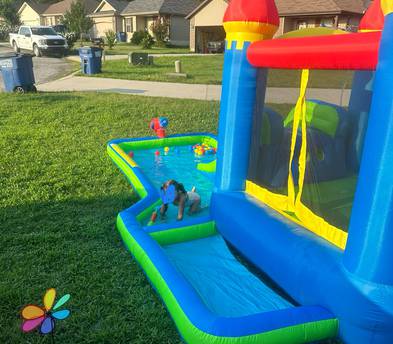 Inflatable water park for small children