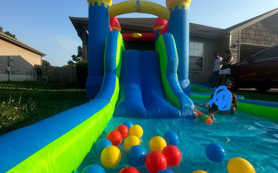 Inflatable water park for small children