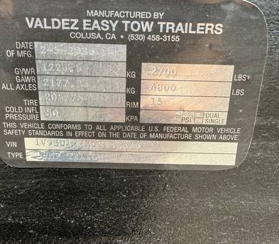 2026 Easy Tow 6x12 Dump Trailer for Rent