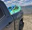 Kayak with paddler and life jacket