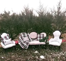 Victorian style sofa and chairs
