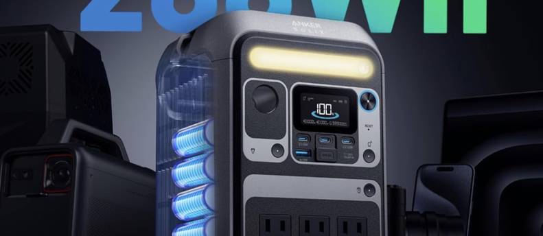 Anker 288mw portable LiFePO4 solar power station, 9lb