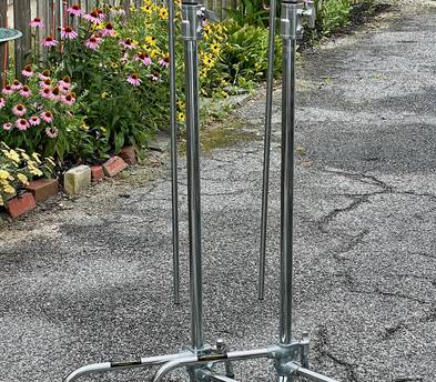 2x Impact C-Stands w/ Grip Arm and 2x 15 pound sand bags