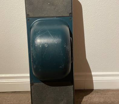 Onewheel Pint with Green Fender, Charger, and Helmet
