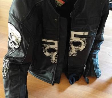 Black Medium Motorcycle Jacket Leather Icon