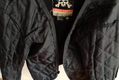 Black Medium Motorcycle Jacket Leather Icon