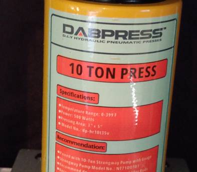 10 Ton Rosin Press - Dabpress Kit / With Press Mold