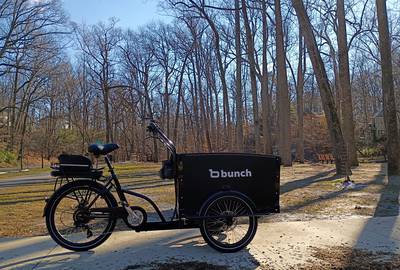Rent Bunch Bike Original 4 Electric Cargo Trike for Families in
