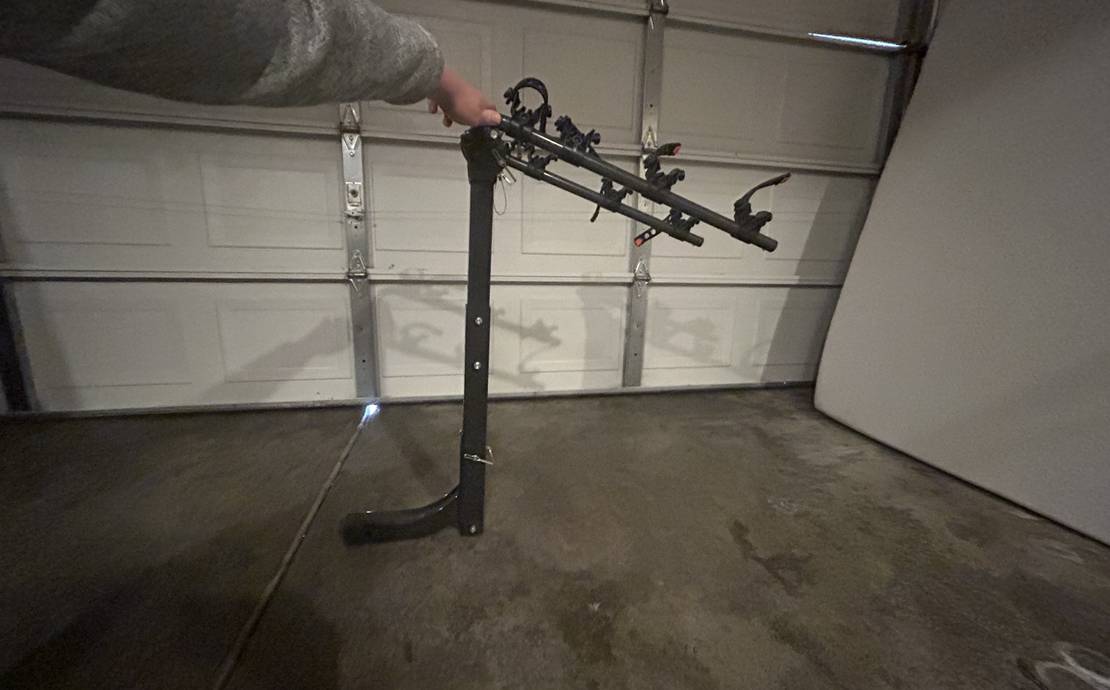 4-Bike Rack Bicycle Carrier Racks Hitch Mount Double Foldable Rack Fits 2" Receiver, Anti-Rattle Hitch Tightener & Locking Hitch Pin, Fits Cars/Trucks/Vans/etc. - Ikuram