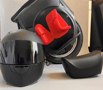 INMOTION V12 Electric Unicycle, 2500W Powerful Motor, 43.5 Mph Max Speed, 100 Miles Long Range, 16" All Terrain Wheel, 35°Max Slope, Self-Balancing One Wheel with LCD Touchscreen, Dark Black