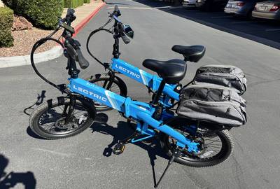 Foldable e-bike electric (#3 of 3 Blue)