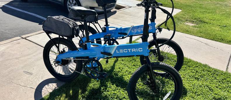 Foldable e-bike electric (#3 of 3 Blue)
