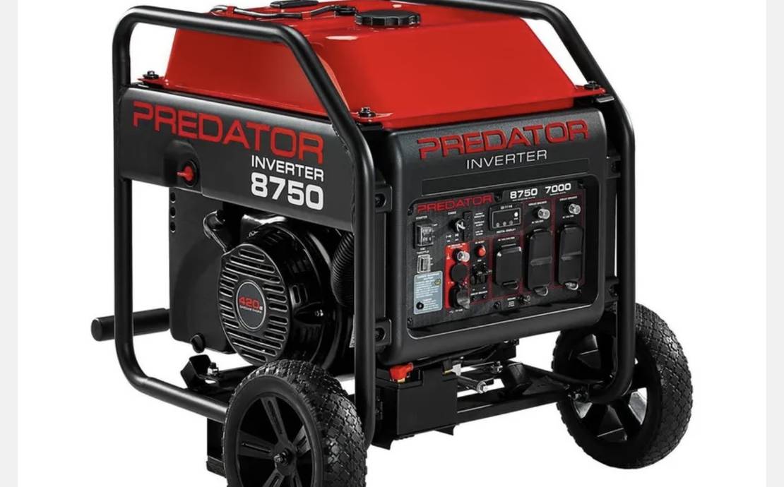 Predator 8750W Open-Frame Inverter Generator – Rental