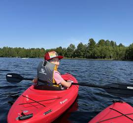 8ft Sit-In Kayak – Includes Paddle & Life Jacket