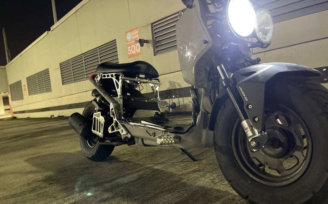 Custom lowered honda ruckus
