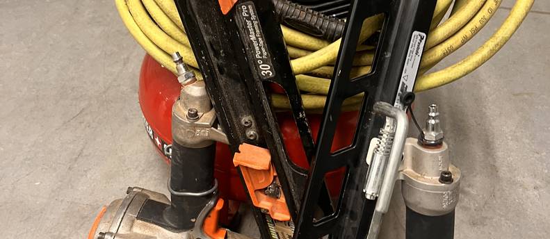 Framing packet (framing nailer hose and compressor)
