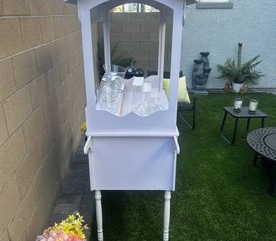 White Display Cart | Candy, Dessert, Favor & Pop-Up Cart