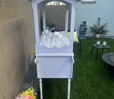 White Display Cart | Candy, Dessert, Favor & Pop-Up Cart