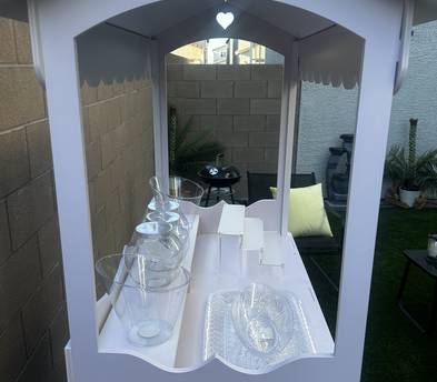 White Display Cart | Candy, Dessert, Favor & Pop-Up Cart