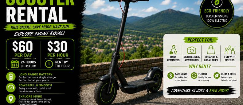 E-scooter front royal and winchester
