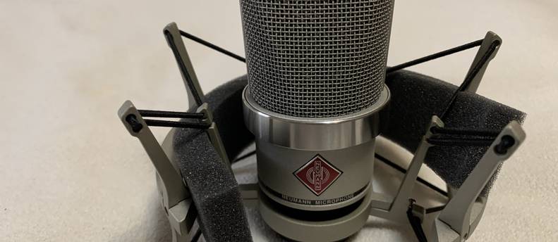 Neumann TLM 102, Accompanying Shock Mount and Mogami Silver Xlr Cable