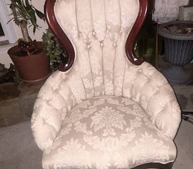 Victorian style sofa and chairs