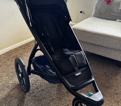 Complete Baby Gear Package – Thule Stroller + Pack ’n Play + Feeding Chairs
