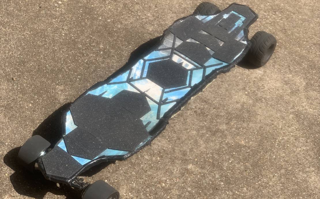 B1 BOARD Hub Drive with front 115mm rubber wheels upgrade