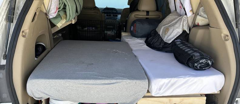 Car camping platform/camp in your car!