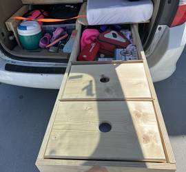 Car camping platform/camp in your car!