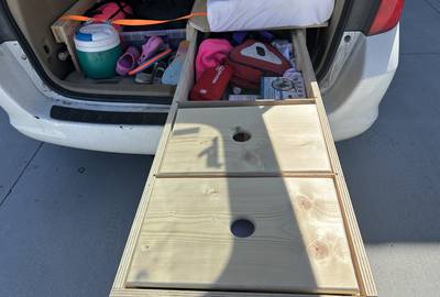 Car camping platform/camp in your car!