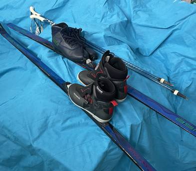 Asnes Cross Tour Cross Country Skis with poles