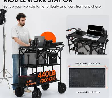 TARION Titanrig Foldable Production Cart