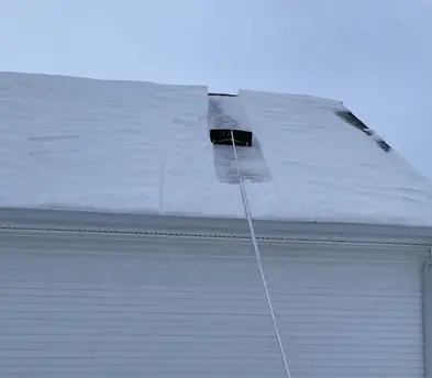 Snow Roof Rake with 20 foot aluminum pole