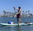 Inflatable SUP with paddle