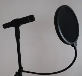 Shure SM57 Microphone with Stand and Pop Filter