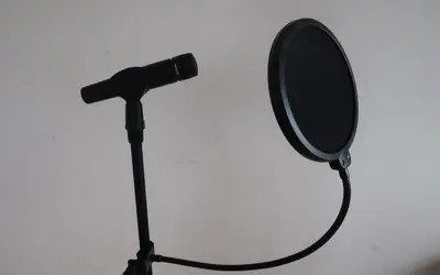Shure SM57 Microphone with Stand and Pop Filter