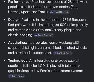 Ford Mustang E-Bike
