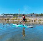 Two (2) SUP stand up paddle boards, complete gear including electric (car plug) pump to inflate/deflate
