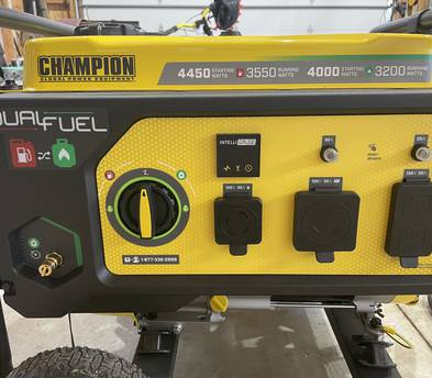 Champion Dual Fuel Generator 3550 Watts