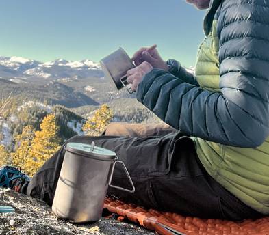 Snow Peak Titanium Mini Solo Backpacking Cookware